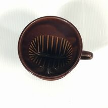 陶器製の手動の　コーヒーカップ コーヒーメーカー ドリッパー やや美品 お一人様 アウトドア 他_画像2