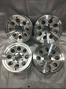 ジムライン アルミホイール 15×7J -13 6H 139.7 中古品 4本セット 