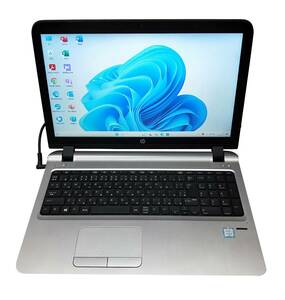 ★【驚速 HP Probook 450 G3 i5-6200U 2.3GHz x4+8GB+SSD240GB+HDD500GB 15.6インチワイドノートPC】Win11+Office2021/WEBカメラ■E031526