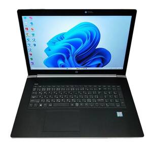 ★【驚速 HP Probook 470 G5 i7-8550U 1.8GHz x8+8GB+SSD256GB+HDD1000GB 17.3インチワイドノートPC】Win11+Office2021/WEBカメラ■E032118