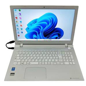 ★【驚速 TOSHIBA T75/RW i7-5500U 2.40GHz x4+8GB+SSD960GB 15.6インチノートPC】Win11+Office2021/HDMI/WEBカメラ/ブルーレイ■E031532の画像1