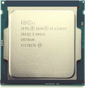 【中古パーツ】複数購入可 CPU Intel Xeon E3-1246V3 3.5GHz TB 3.9GHz SR1QZ Socket FCLGA1150 4コア8スレッド 動作品 　サーバー用