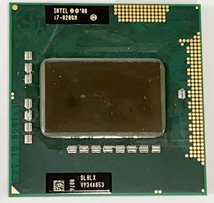 【中古パーツ】複数購入可 CPU Intel Core I7-820QM 1.7GHz TB 3.0GHz SLBLX Socket G1 (rPGA988A)4コア8スレッド動作品 ノートパソコン用_画像2