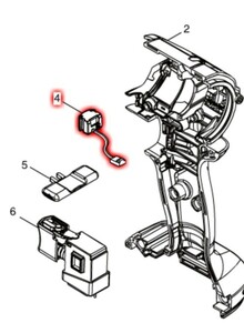 マキタ　インパクトドライバー　TD171D TD161D 用　 手元スイッチユニット　純正新品未使用、