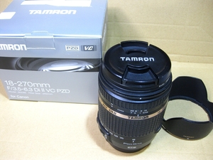 【美品】タムロン 18-270mm F/3.5-6.3 Di II VC PZD （Model B008）キヤノンEOS用 EFマウント