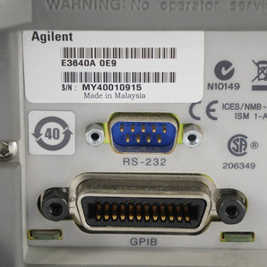 [DW]8日保証 11台入荷 E3640A Agilent 0E9 0-8V 3A/0-20V 1.5A アジレント hp Keysight キーサイト DC Power Supply DC電源..[05569-0003]の画像9