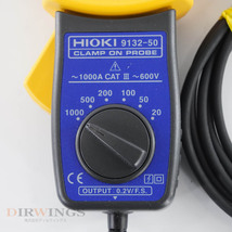 [DW] 8日保証 2台入荷 01/2023CAL 9132-50 HIOKI CLAMP ON PROBE 日置 クランプオンプローブ 取扱説明書[05603-0104]_画像5