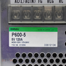 [PG] 8日保証 P600-5 COSEL 5V 120A AC85-132V/170-264V 11A/6A 47-63Hz コーセル スイッチング電源[05770-0004]_画像4