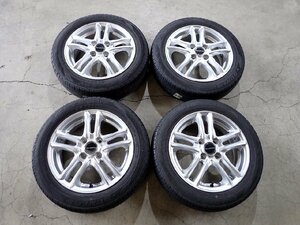 YS6796【送料無料155/65R14】N-BOX タント スペーシア ダンロップ EC204 中古夏タイヤセット ■14×4.5J 100/4H ET45■