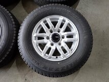 YS6611【送料無料195/80R15 107/105LT】ハイエース ブリヂストン 中古スタッドレスセット ■15×6J 139.7/6H ET33■_画像2