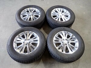 YS6654【送料無料225/65R17】CX-5 CR-Vなどへ 2021年製 中古スタッドレスセット ■17×7J 114.3/5H ET53■《即決あり》