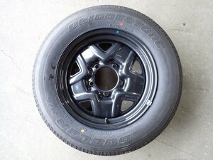 YS6841【送料無料175/80R16】1本 スズキ純正スチール ジムニーなどへ 2022年製 中古夏タイヤセット ■16×5.5J 139.7/5H ET約25■