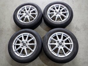 YS6872【送料無料175/65R15】アクア フィット スイフト キューブなどに ダンロップ 中古夏タイヤ ■15×5.5J 100/4H ET45■