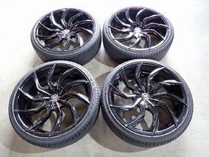 YS6880【送料無料295/30R26】レクサーニ アメ車などへ中古夏タイヤセット■26×10J 135-139.7 6穴 ET約+45■※個人宅配達不可