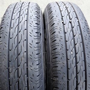 YS6964【送料無料165/80R14 91/90】ニッサン純正スチール ADバンなどへ 2021年製 中古夏タイヤセット●14×5J 100/4H ET約40●の画像5