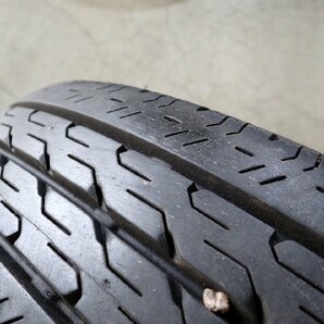 YS6964【送料無料165/80R14 91/90】ニッサン純正スチール ADバンなどへ 2021年製 中古夏タイヤセット●14×5J 100/4H ET約40●の画像4