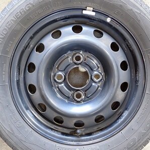 YS7062【送料無料155/65R13】MH22SワゴンR アルト ラパンなどへ TOYO 中古夏タイヤスチールSET ▼13×4J 100/4H ET約40▼の画像2