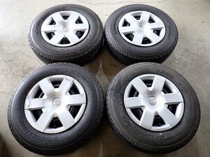 YS7081[ free shipping 195/80R15 107/105LT] Toyota pure steel Hiace original BS used summer tire V15×6J 139.7/6H ET approximately 35V