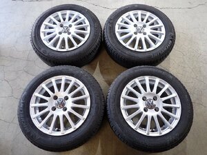 YS7123【送料無料165/70R14】VW フォルクスワーゲン up! アップ などへ 中古夏タイヤセット ●14×5.5J 100/4H ET34●