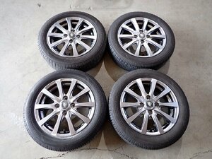 YS7281【送料無料155/65R14】タント NーBOX スペーシア デリカミニ等 軽自動車へ 中古夏タイヤセット ▼14×4.5J 100/4H ET43▼