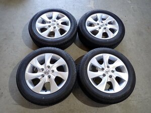 YS7547【送料無料195/60R16】ニッサン純正 C26セレナ純正 ダンロップ 中古夏タイヤアルミセット ■16×6J 114.3/5H ET45■