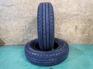 RK3313【送料無料185/80R14 102/100】2本 2021年製 ヨコハマ ブルーアース VAN RY55 中古夏タイヤ バネット ボンゴ ≪即決≫