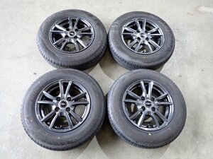 YS7568【送料無料155/80R13】パッソ ヴィッツ ブーンなどに 2021年製 ダンロップ 中古夏タイヤ ★13×5J 100/4H ET36★