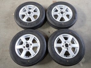 YS7653【送料無料145/80R13】NーBOX タント スペーシア モコ MRワゴンなどに 中古夏タイヤセット ●13×4.5J 100/4H ET45●