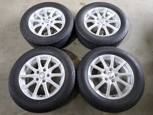 YS7655【送料無料215/60R16】マークX カムリ クラウン エスティマなどへ BS 中古夏タイヤセット ▼16×6.5J 114.3/5H ET45▼