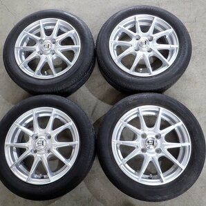 YS7670【送料無料155/65R14】N-BOX タント ミライース スペーシア等に BS 中古夏タイヤセット ★14×4.5J 100/4H ET45★の画像1