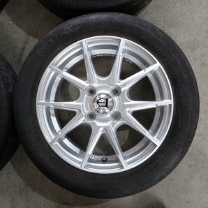 YS7670【送料無料155/65R14】N-BOX タント ミライース スペーシア等に BS 中古夏タイヤセット ★14×4.5J 100/4H ET45★の画像2