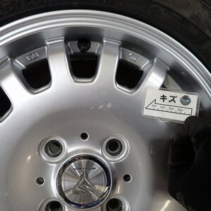 YS7689【送料無料165/60R14】スクラムワゴン エブリイワゴンなどに ダンロップ 中古夏タイヤセット ▼14×4.5J 100/4H ET50▼の画像9