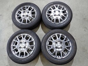 YS7701【送料無料145/65R13】ミニカトッポ L900Sムーブなどに 2021年製 ヨコハマ 中古夏タイヤアルミ ▼13×4J 100/4H ET43▼