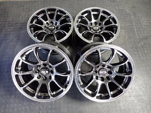 RK2982【送料無料15インチ】4本 HLK00 中古アルミホイール コンパクトカー カスタムにぜひ ■15×8J 100-114.3/4H ET約20■