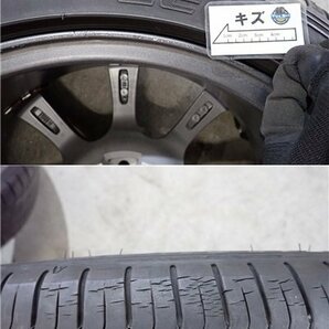 YS7698【送料無料195/45R16】フィアット 500 アバルト 595 純正 ダンロップ 中古夏タイヤアルミセット ★16×6.5J 98/4H ET35★の画像10