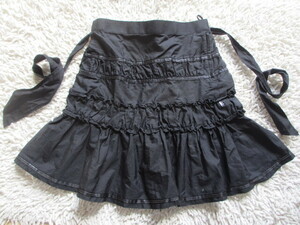 *2~3 раз использование *USED! Kumikyoku поясница лента имеется чёрный цвет юбка 130~140.*