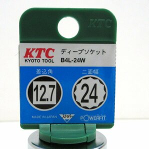 【未使用】KTC(ケーティーシー) 1/2(12.7sq) 24mm ディープソケット B4L-24W【/D20179900016190D/】の画像2