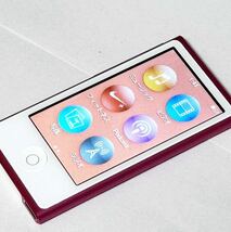 【動作良好】 iPod nano 第7世代 ピンク 赤 nano7 Apple アップル DAP デジタルオーディオプレーヤー _画像2