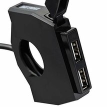 送料無料　在庫有り デイトナ バイク専用電源 スレンダーUSB　2ポート（USB2口　計5V4.8A）98438 12V 汎用_画像6