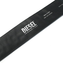 【新品・未使用】ディーゼル DIESEL ベルト メンズ ロゴ X09739 P5587 T8013 ブラック サイズ#95 全長112cm 最大ウエスト100cm_画像4