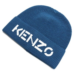【新品 未使用】ケンゾー KENZO ユニセックス－ニット帽 8BU111 KEK 77 ブルー系 メンズ レディース