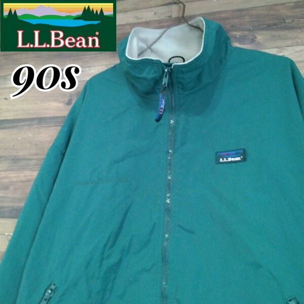 L.L.Bean 旧タグ　80s　90s Three　Season　Jacket　Warm Up Jacket ナイロンジャケット