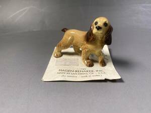 アメリカ ヘイゲンリネカー　HAGEN-RENAKER　1989年　ビンテージ　陶器　犬の置物／ｂ