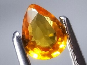 0.29ct b 新品・オレンジ天然ソンゲアサファイヤ タンザニア・ソンゲア産