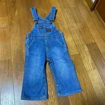 美品wranglerデニムオーバーオールサロペット貴重vintage子供用ラングラー7080サイズキッズ子供服男女の子_画像2