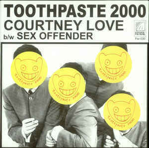 Toothpaste 2000 / Sex Offender 7インチ b/w Courtney Love 1997 US盤 Parasol Records COWBOY AND SPINGIRL インディーポップ