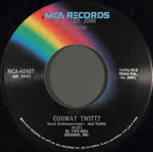 コンウェイ・トウィッティ Conway Twitty / Don't Cry Joni 7インチ MCA Records 1976 US盤 