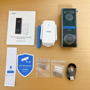 ドアホン ビデオドアベル カメラ付き( 2.4GHz WiFi )玄関チャイム