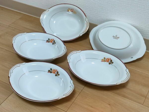 菱松陶苑　昭和レトロ 洋皿（5枚）