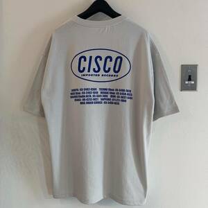 グレー/Mサイズ【CISCO RECORDS】シスコレコード ビックシルエット Tシャツ ラップT ヒップホップT